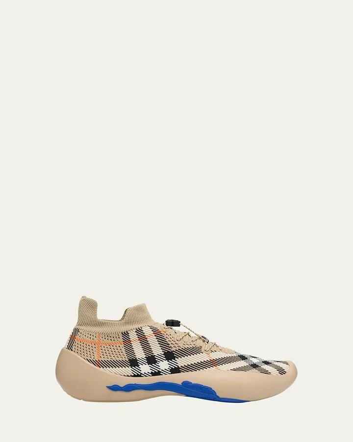 Men's Check Knit Neptune Sneakers