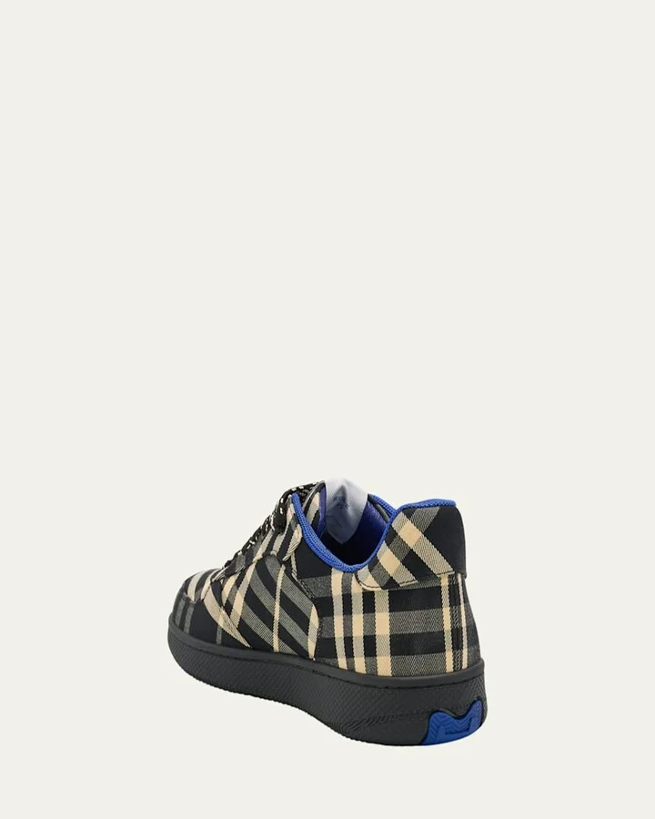 Men's Check Low-Top Sneakers - Image 2