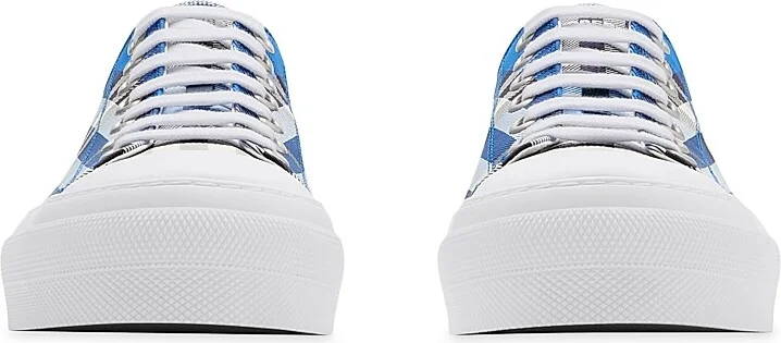 Men's Check Low-Top Sneakers - Hyacinth - Size 6 - Image 2