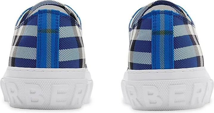 Men's Check Low-Top Sneakers - Hyacinth - Size 6 - Image 3