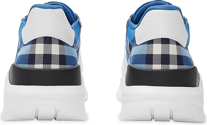 Men's Check Low-Top Sneakers - Hyacinth - Size 6 - Image 3