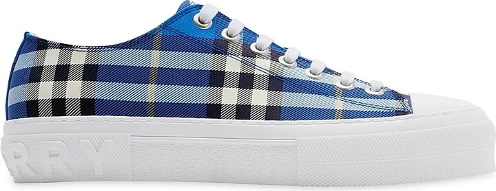 Men's Check Low-Top Sneakers - Hyacinth - Size 6