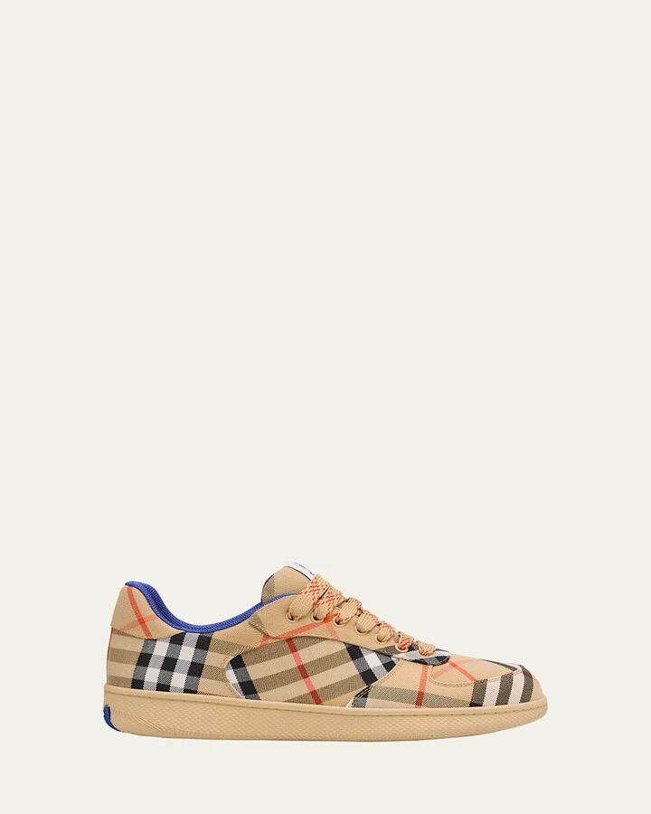 Men's Check Low-Top Sneakers