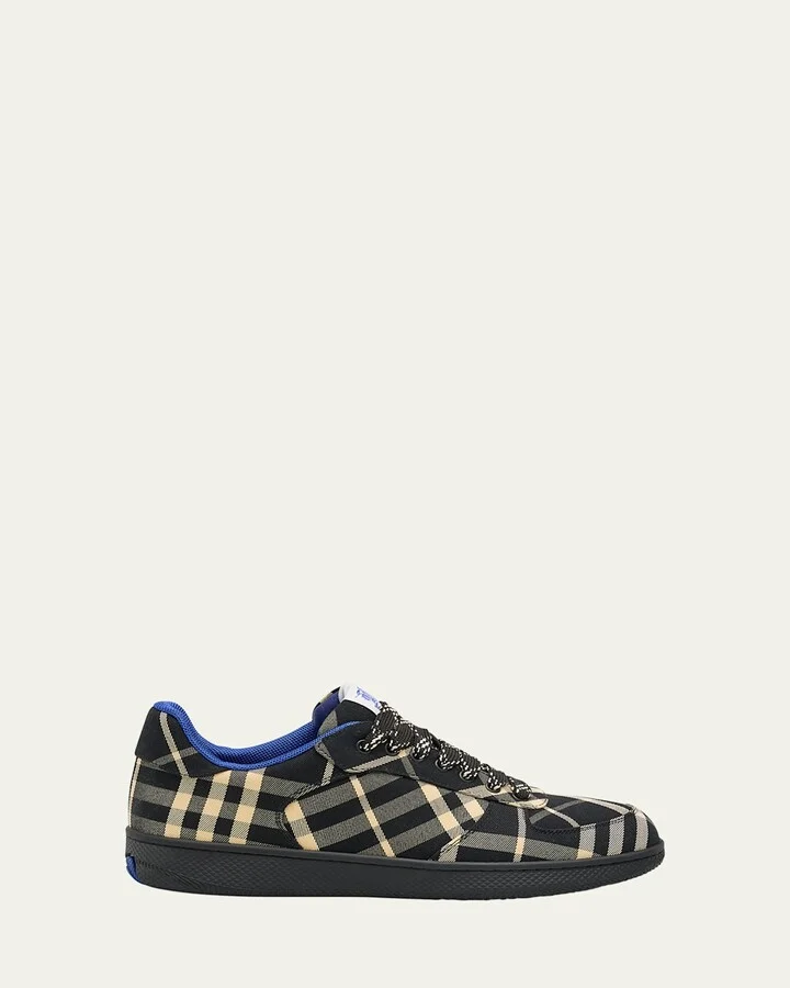 Men's Check Low-Top Sneakers