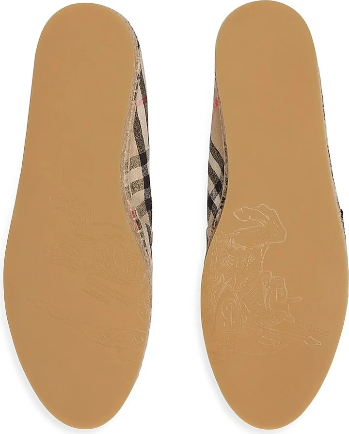 Men's Check Mews Espadrilles - Sand Check - Size 6 - Image 5