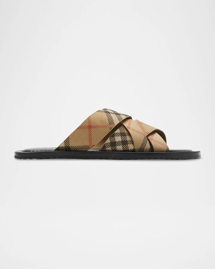 Men's Check Pavilion Slide Sandals