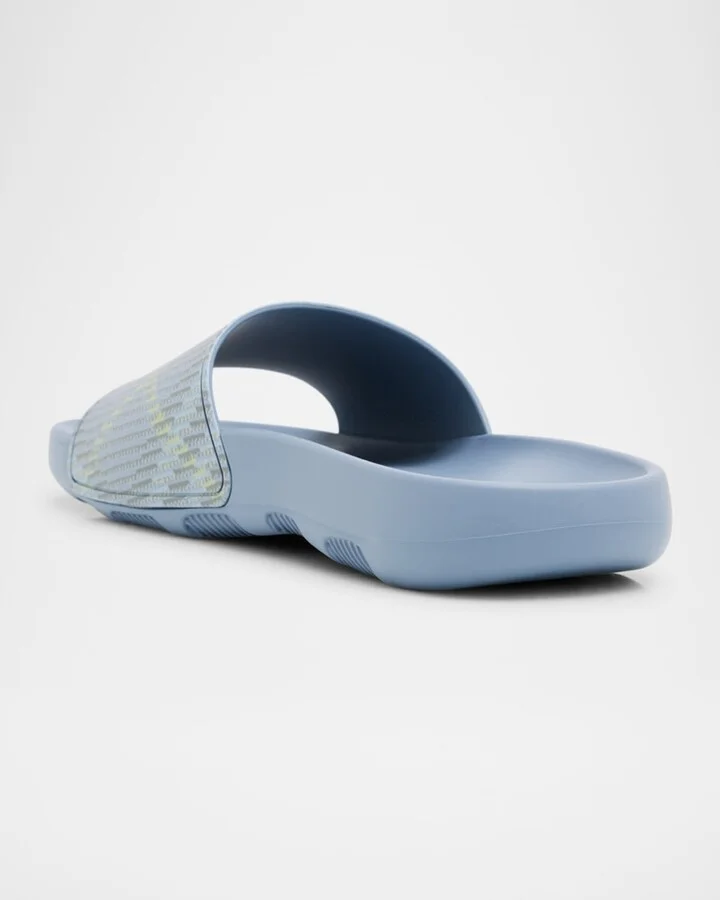 Men's Check Slide Sandals - Image 11