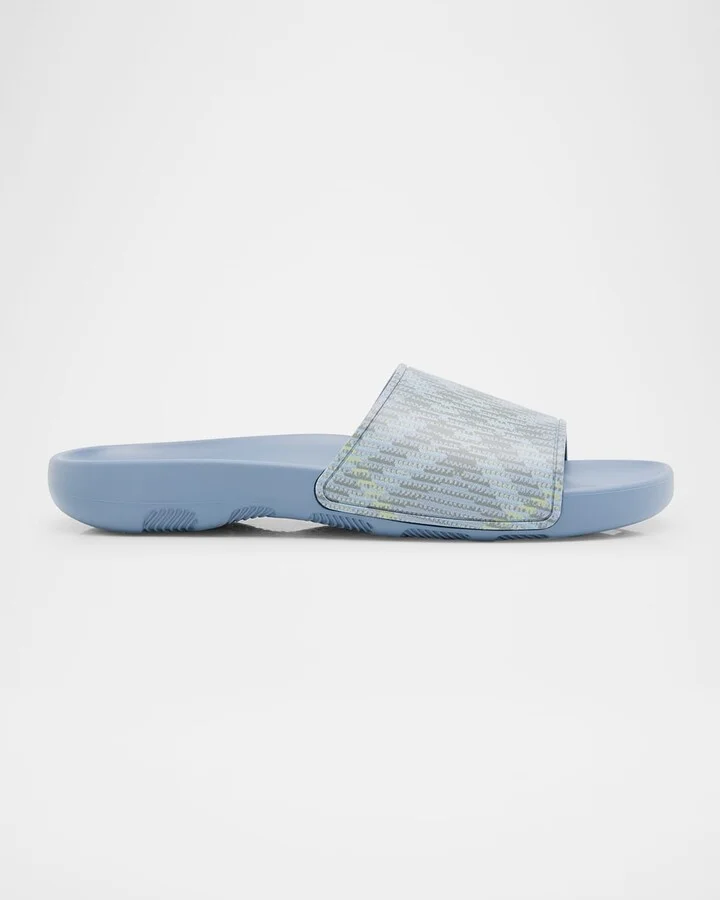 Men's Check Slide Sandals