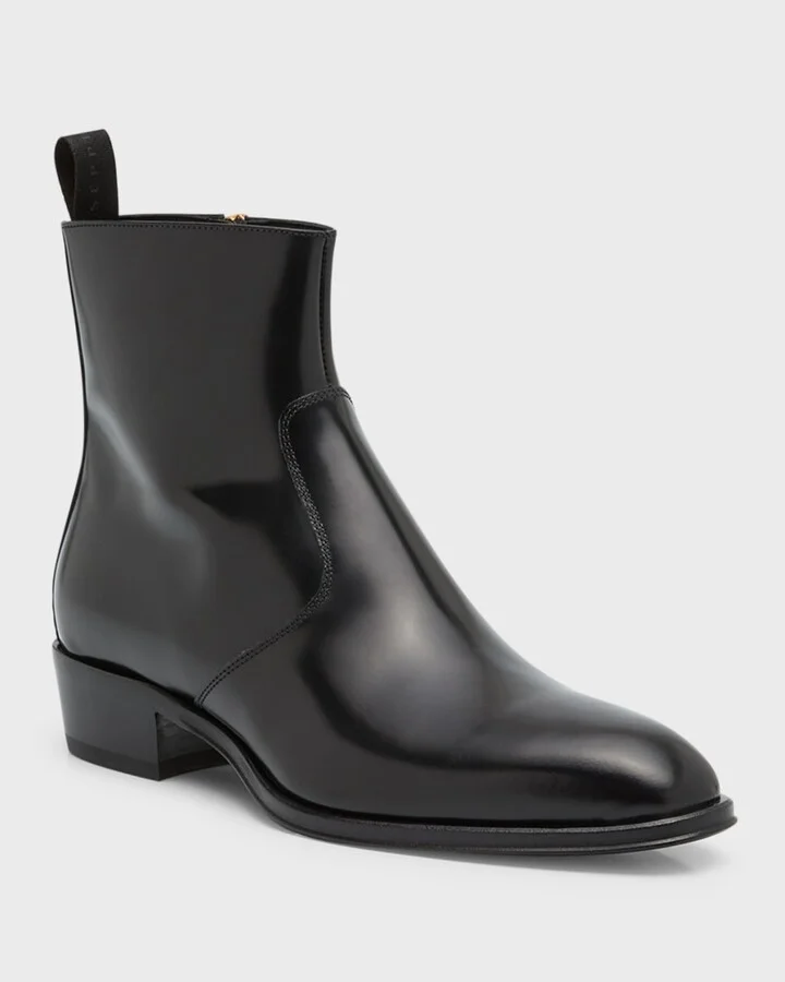 Men's Chicago 40 Leather Ankle Boots - Image 5
