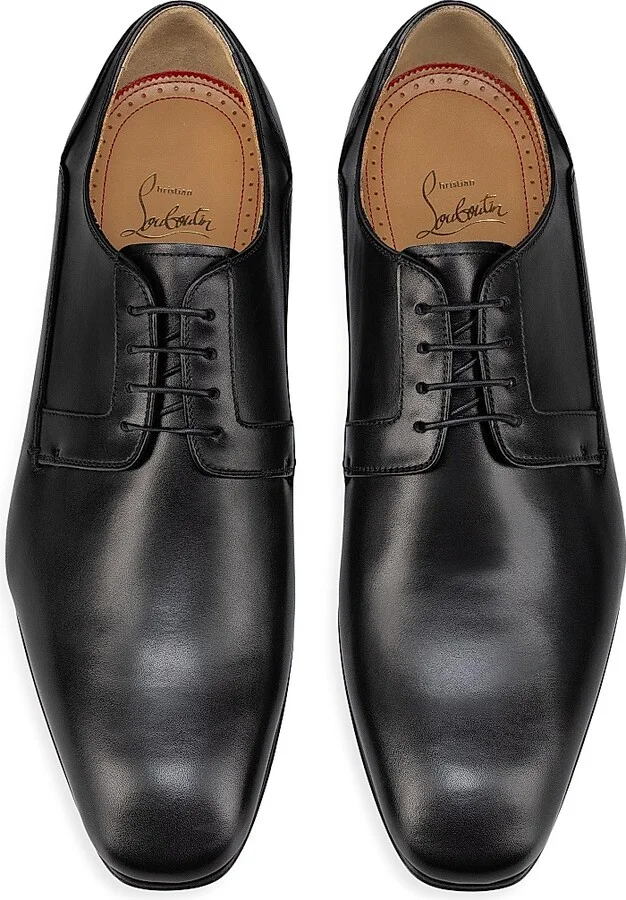 Men's Chickito W Leather Derby Shoes - Black - Size 8 - Image 4