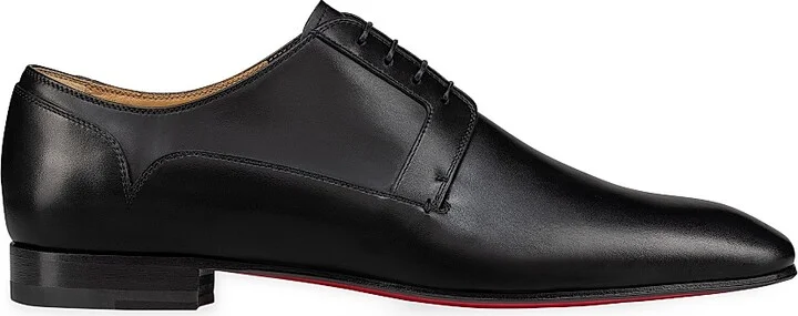 Men's Chickito W Leather Derby Shoes - Black - Size 8