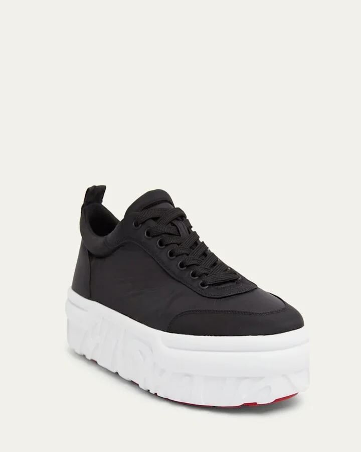 Men's Choukario Nylon Platform Sneakers - Image 4