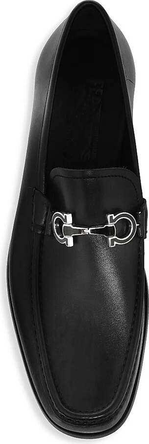 Men's Chris Horse-Bit Leather Loafers - Nero - Size 9 - Image 5