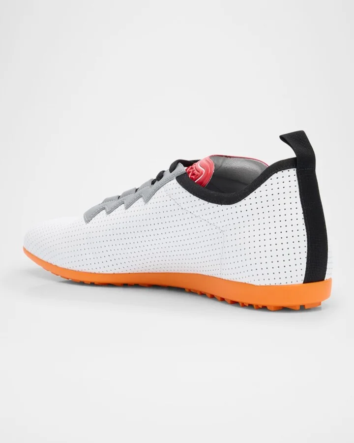 Men's Chromathon Perforated Leather Runner Sneakers - Image 2