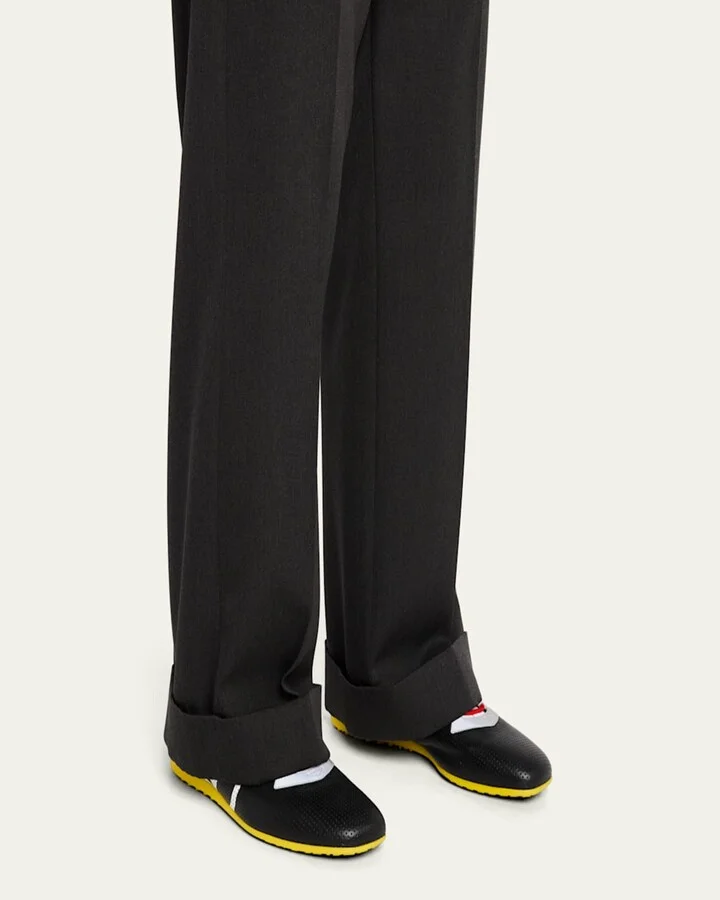 Men's Chromathon Perforated Leather Runner Sneakers - Image 2