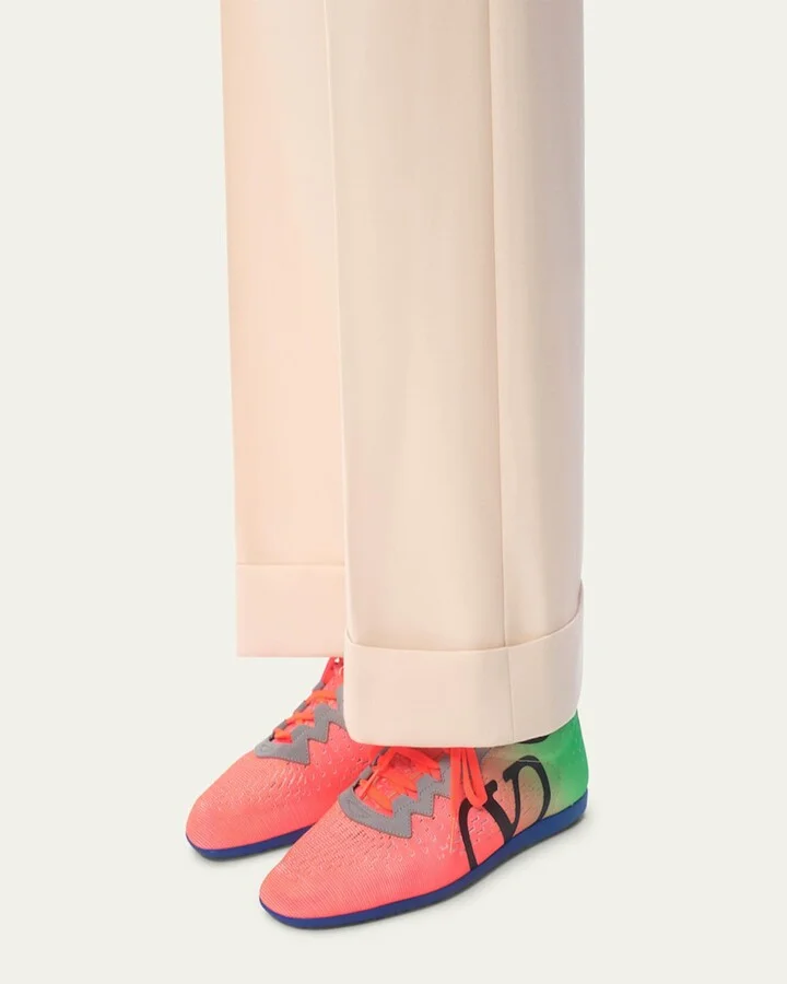 Men's Chromathon VLogo Knit Runner Sneakers - Image 6