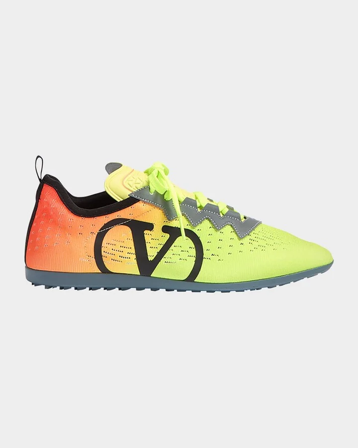 Men's Chromathon VLogo Knit Runner Sneakers