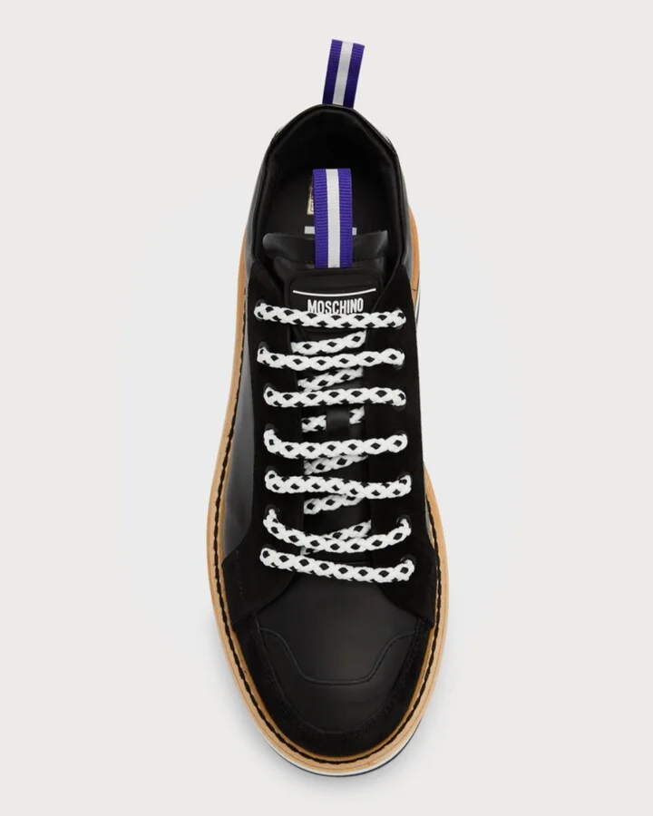 Men's City Trainer Leather Low-Top Sneakers - Image 2