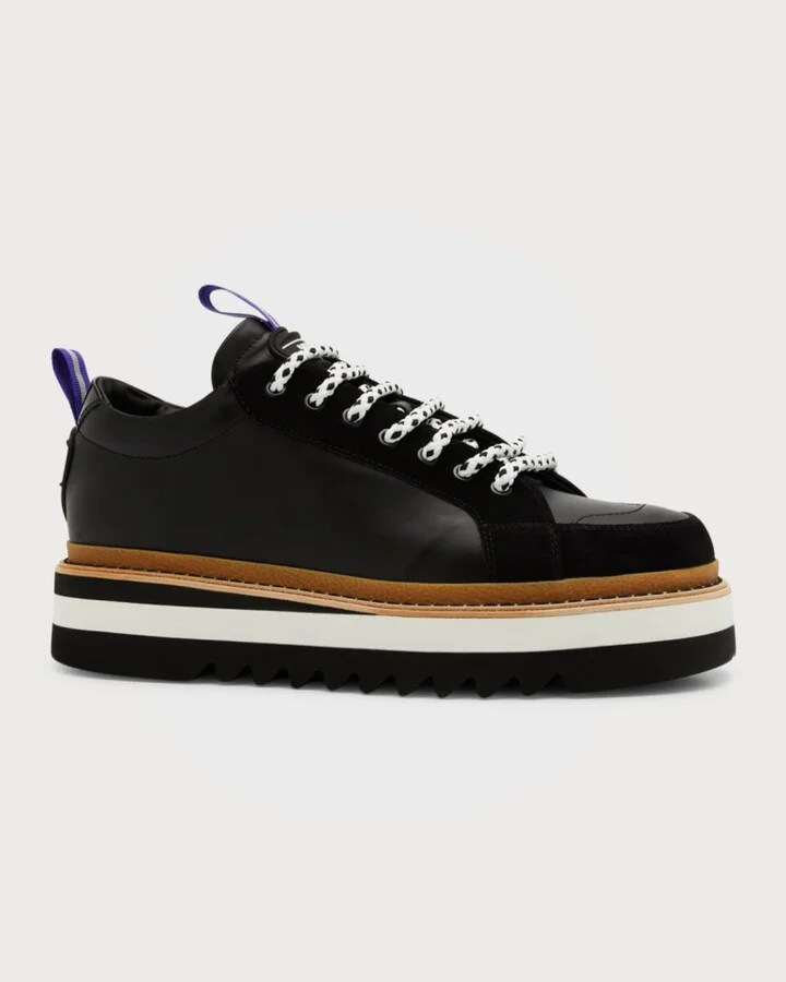 Men's City Trainer Leather Low-Top Sneakers - Image 3