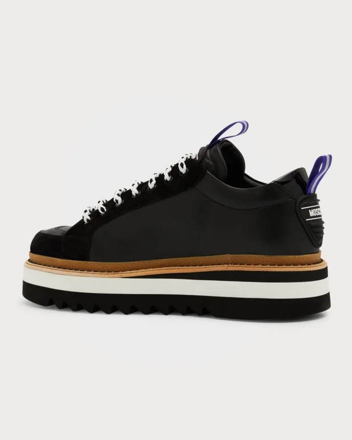 Men's City Trainer Leather Low-Top Sneakers - Image 4