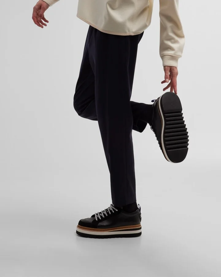 Men's City Trainer Leather Low-Top Sneakers - Image 5