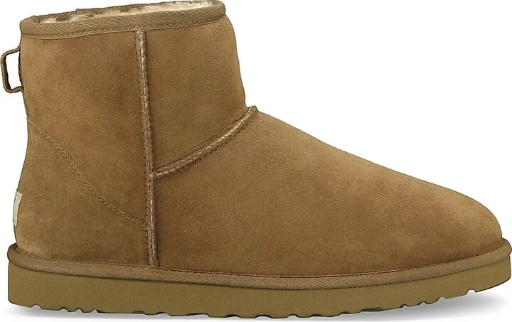 Men's Classic Heritage Suede & Shearling Classic Mini Bomber Boots - Black - Size 10 - Image 7