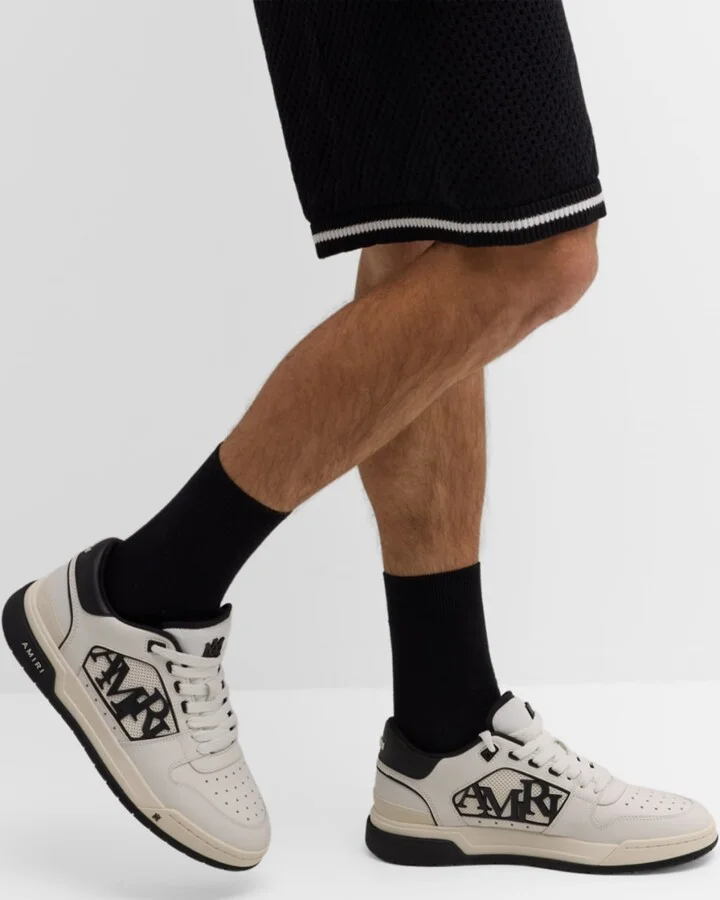 Men's Classic Leather Logo Low-Top Sneakers - Image 7