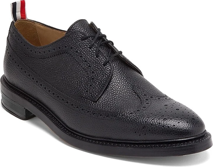 Men's Classic Longwing Brogues - Black - Size 6 - Image 2