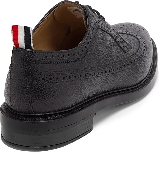 Men's Classic Longwing Brogues - Black - Size 6 - Image 3