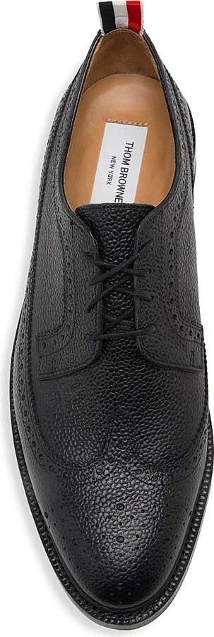 Men's Classic Longwing Brogues - Black - Size 6 - Image 5