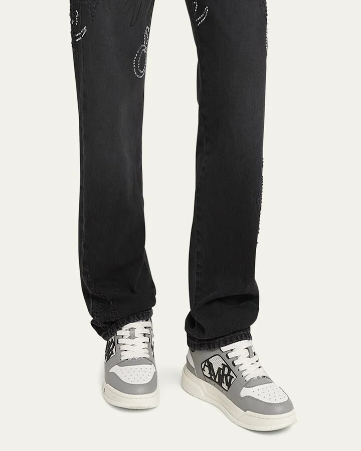 Men's Classic Low Leather Sneakers - Image 9
