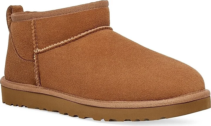 Men's Classic Ultra Mini Sheepskin Ankle Boots - Black - Size 10 - Image 6