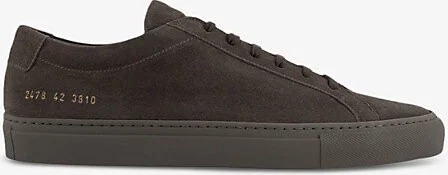 Mens Clay Achilles Branded Suede Low-Top Trainers Eur 40 / 6 Uk Men