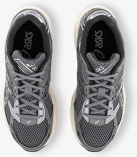 Mens Clay Grey Pure Silver Gel 1130 Leather and Mesh Low-Top Trainers 10 - Image 2