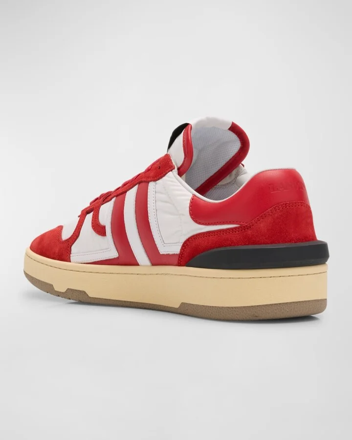 Men's Clay Suede and Nylon Low-Top Sneakers - Image 5