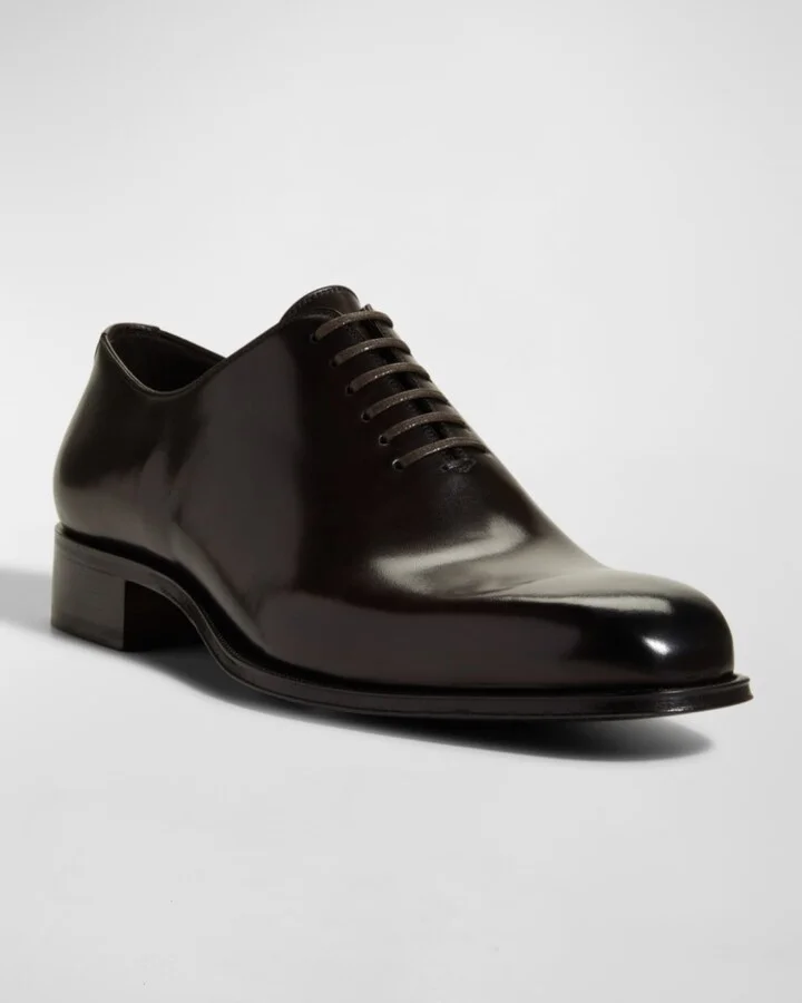 Men's Claydon Burnished Leather Oxfords - Image 3