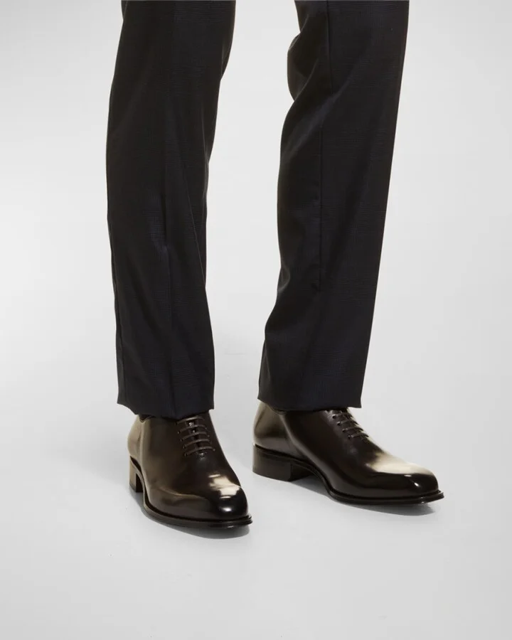 Men's Claydon Burnished Leather Oxfords - Image 5