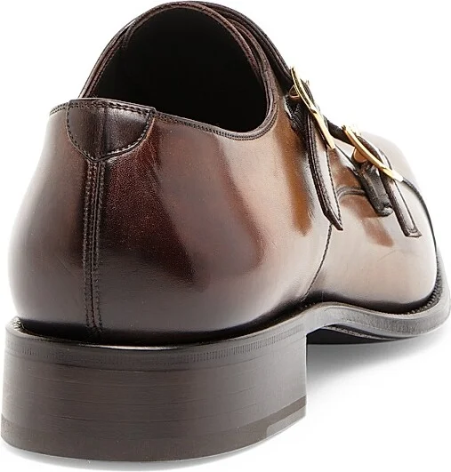 Men's Claydon Double-Monk-Strap Shoes - Bronze - Size 8.5 - Image 3