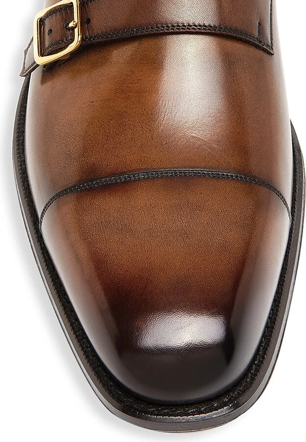 Men's Claydon Double-Monk-Strap Shoes - Bronze - Size 8.5 - Image 4