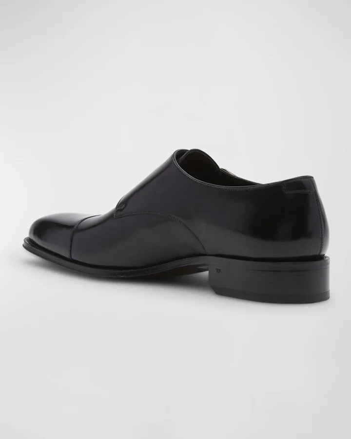 Men's Claydon Leather Double-Monk Strap Loafers - Image 11