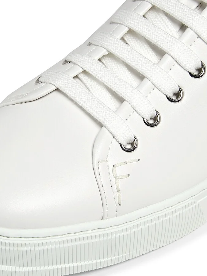 Men's Clayton Leather Low-Top Sneakers - Bianco Ottico - Size 9 - Image 5