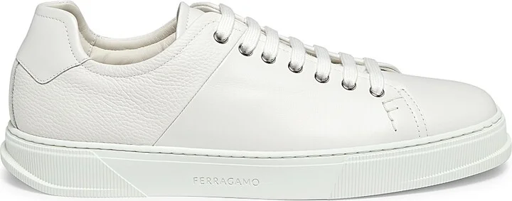 Men's Clayton Leather Low-Top Sneakers - Bianco Ottico - Size 9