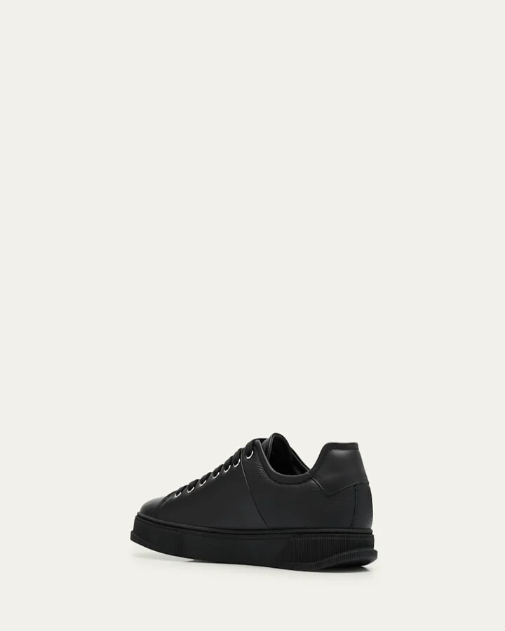 Men's Clayton Mixed Leather Low-Top Sneakers - Image 3