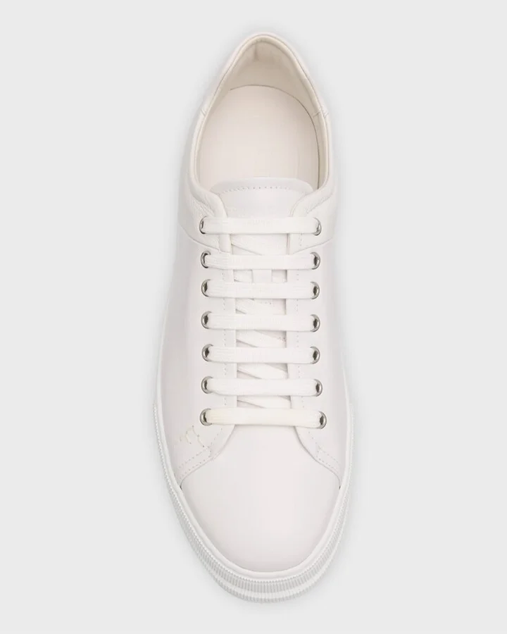 Men's Clayton Tonal Leather Low-Top Sneakers - Image 6