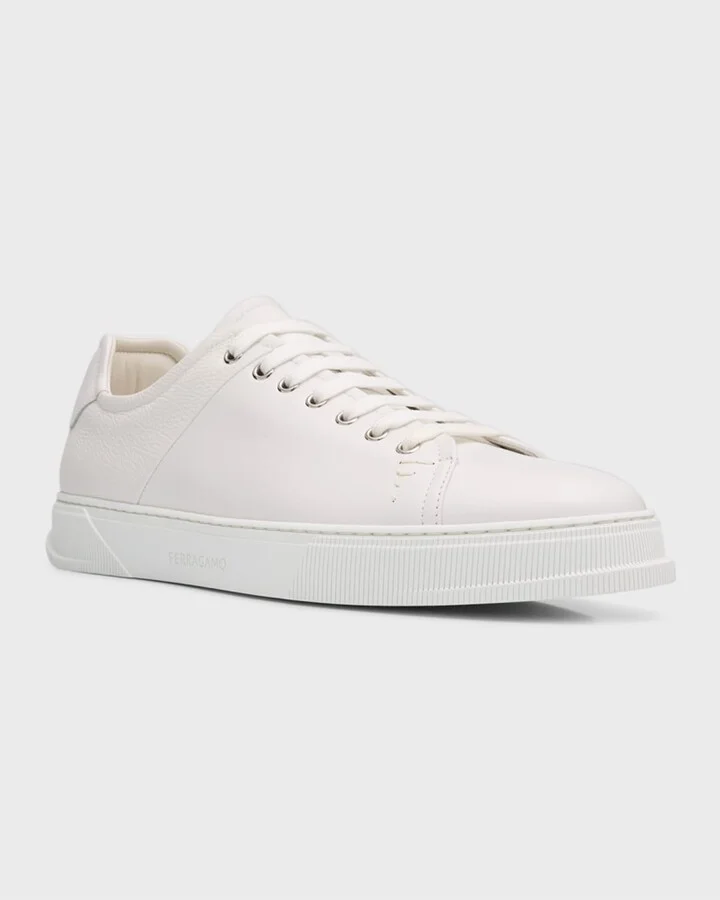Men's Clayton Tonal Leather Low-Top Sneakers - Image 7