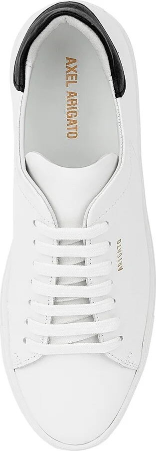 Men's Clean 90 Leather Low-Top Sneakers - White Black - Size 7.5 - Image 3