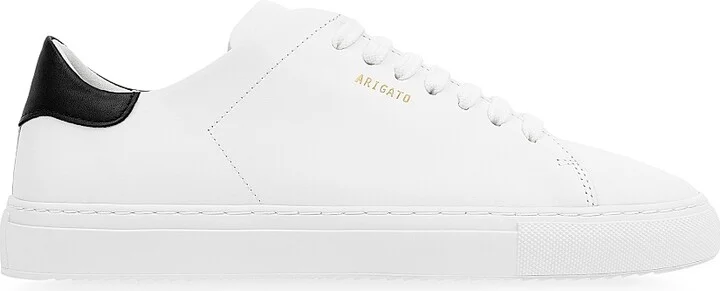 Men's Clean 90 Leather Low-Top Sneakers - White Black - Size 7.5