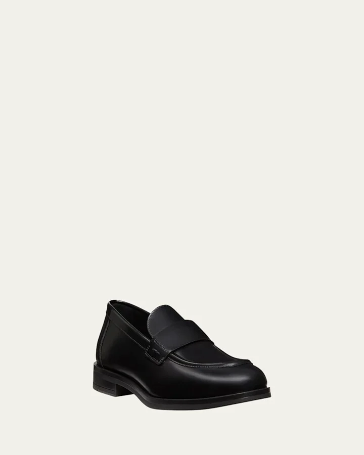 Men's Club Brushed Leather Slip-On Loafers - Image 3