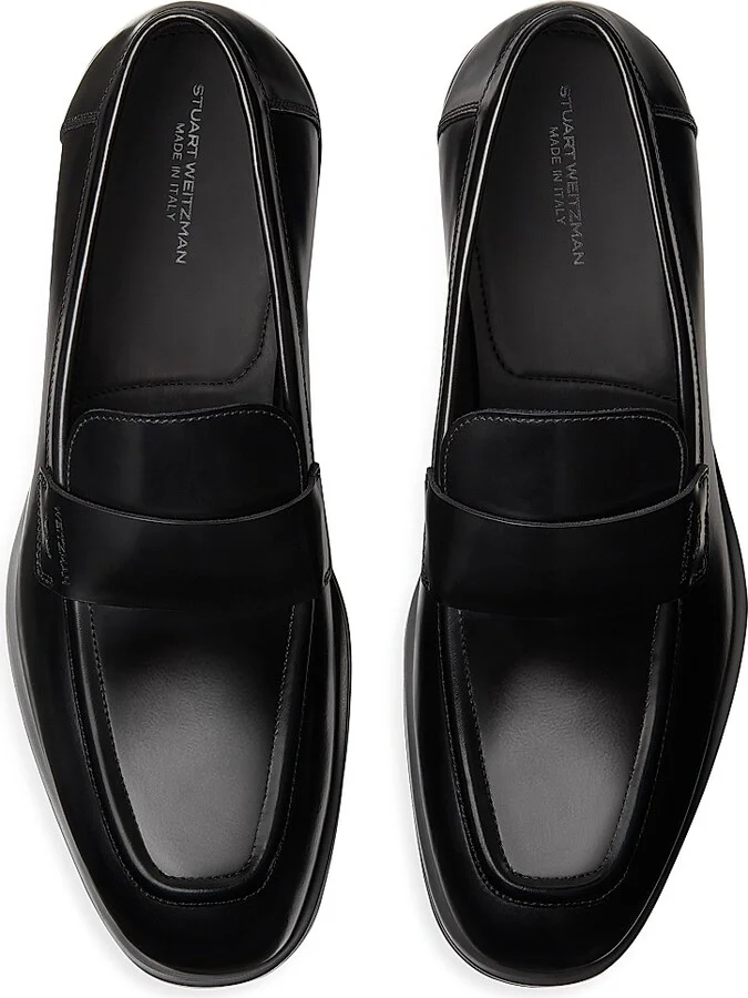 Men's Club Classic Leather Loafers - Black - Size 10 - Image 4