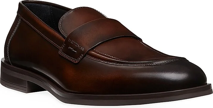 Men's Club Classic Leather Loafers - Black - Size 10 - Image 5